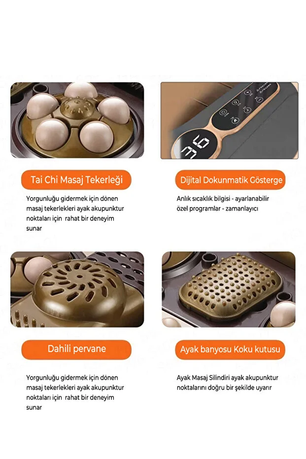 ROBO Motorlu Isıtıcılı Uzaktan Kumandalı Katlanır Ayak Masaj Ve Bakım Makinesi